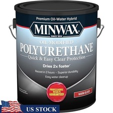 Water Based Oil Modified Polyurethane Clear Coat Gloss Finish Wood Protection US