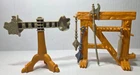 Vintage Castle Grayskull Weapons Rack & Combat Trainer Lot With Weapons MOTU