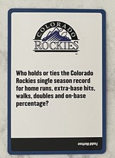 2005 International Playthings MLB Trivia Card - TODD HELTON