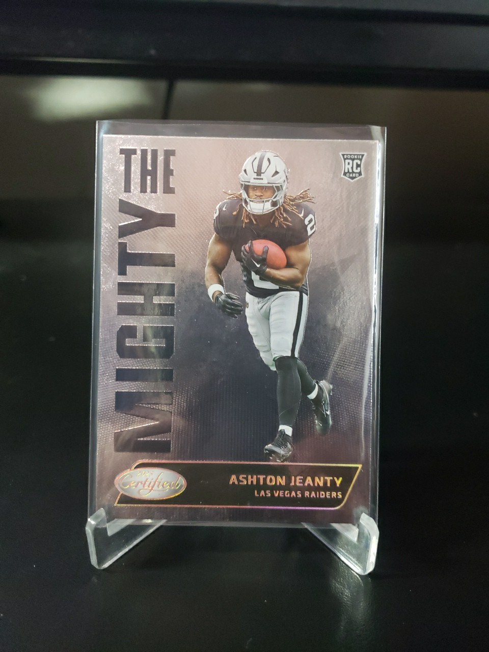 Ashton Jeanty 2025 Certified Rookie The Mighty Case Hit SSP. Raiders