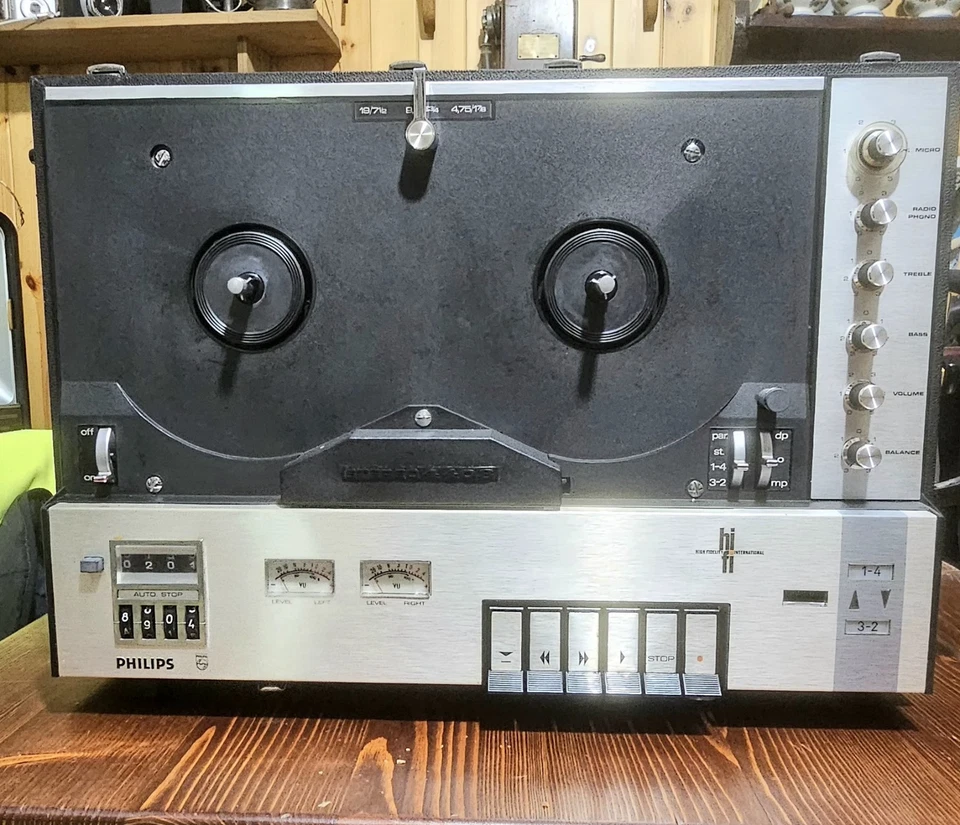 Philips 4408 Stereo Hi-Fi – Registratore a bobine – Revisionato, Perfetto.. - Immagine 2 di 4
