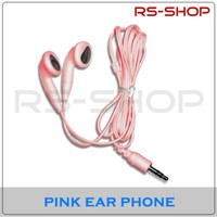Earphones Wired Headphones In Ear High Definition Bass 3.5mm AUX Jack in Pink