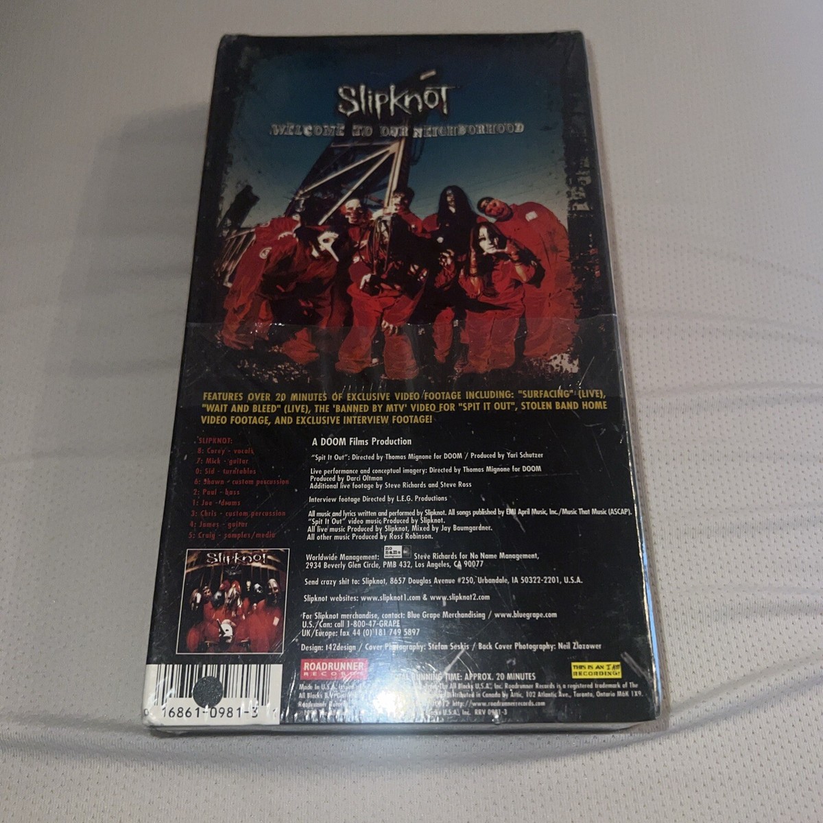 Slipknot - Welcome To Our Neighborhood (VHS, 1999) for sale