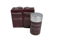 2 Pack - KERANIQUE Instant FX Hair Fibers No. 2 Dark Brown 22g NEW IN BOX