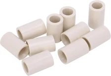 VGEBY 40Pcs Billiard Cue Ferrules, White Fiber Pool Cue Stick Ferrules Set Rod R