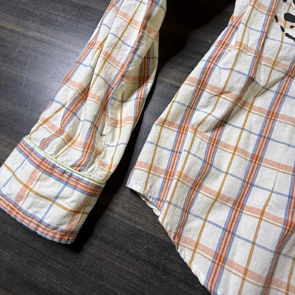 RAW 7 клетку Western рубашка жемчуг Snap кнопка вверх отличный ногтей путь дизайн большой - Изображение 3 из 4