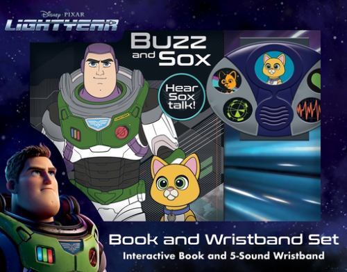 Disney Pixar Lightyear: Buzz and Sox Book and 5-Sound Wristband Set by PI ...