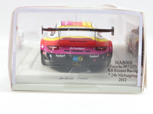 Anello N 1:43 Spark MAB008 Porsche 997 GT3 KR Kremer Racing 24h 2012 X6 - Foto 5 di 6