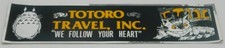 My Neighbor Totoro Anime Totoro Travel, Inc. Foil Bumper Sticker NEW UNUSED