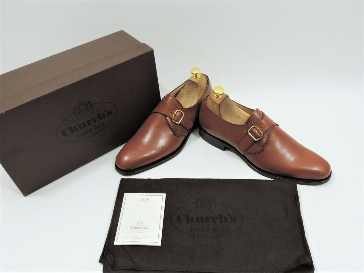 Church's Mens Shoes Monk Buckle Worn Once UK 6.5 F US 7.5 EU 40