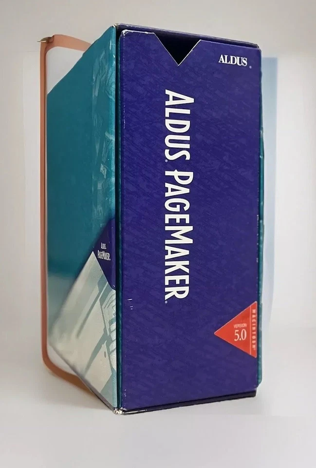 ALDUS ADOBE PAGEMAKER 5 Apple Macintosh Vintage Big Box OFFICE Mac Software - Image 3 of 4