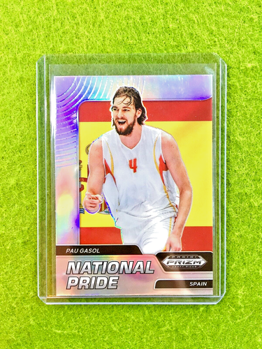 Pau Gasol SILVER PRIZM SSP CASE HIT CARD JERSEY #4 SPAIN 2022 Prizm DP SP LAKERS