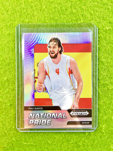 Pau Gasol SILVER PRIZM SSP CASE HIT CARD JERSEY #4 SPAIN 2022 Prizm DP SP LAKERS - Picture 1 of 24