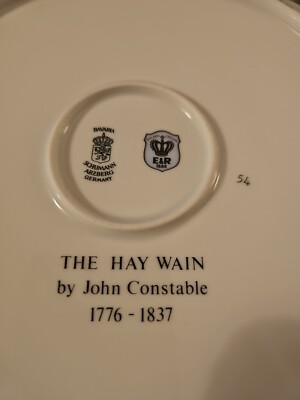 John Constable The Hay Wain 飾り皿 The Hay Wain By John Constable 1776-1837 Collector Plate | eBay
