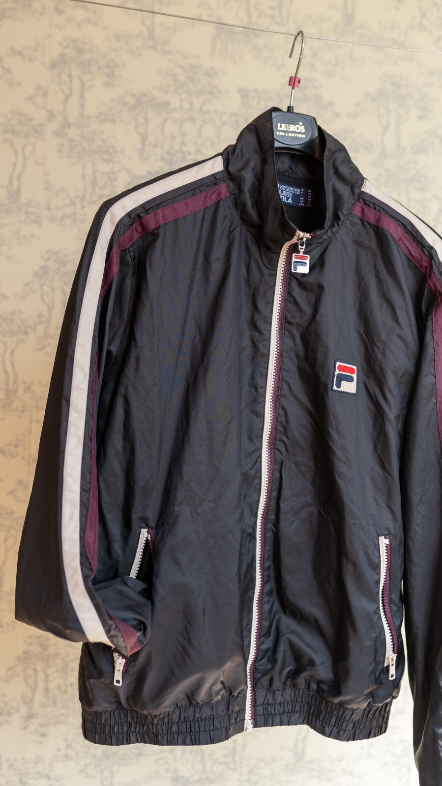 Giacca da tennis frangivento Fila BNP Paribas Open Indian Wells cerniera intera taglia M