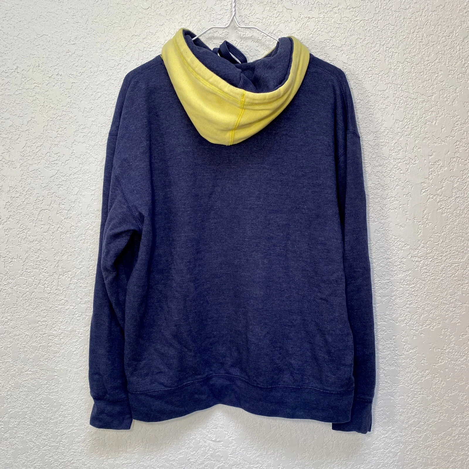 VETEMENTS Felpa con cappuccio Michigan Wolverines uomo L pullover blu mais KA abbigliamento sportivo