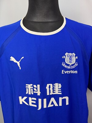 EVERTON 2003 2004 HOME SHIRT FOOTBALL SOCCER JERSEY PUMA MENS BLUE