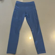 Zyia Active Leggings Women's Size S Blue Athletic Solid Stretch