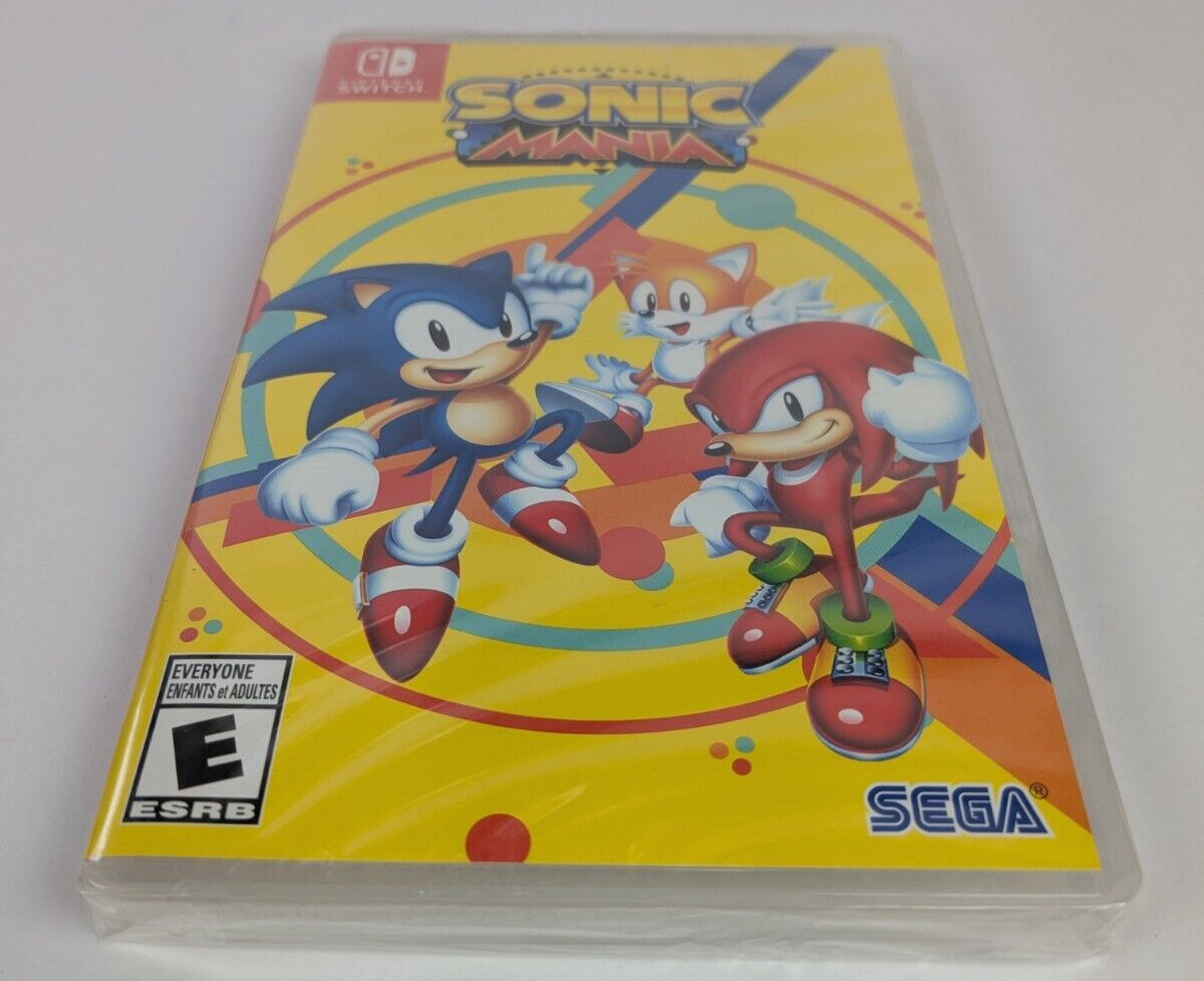 Sonic Mania Nintendo Switch Game Free Shipping New Sealed 2 Player