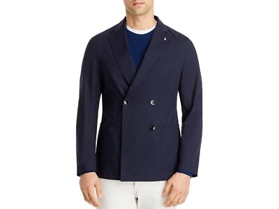 Boss C-Hanry-Db-Shirt-222 Cotton Blend Slim Fit Double Breasted Shirt Blazer 46 