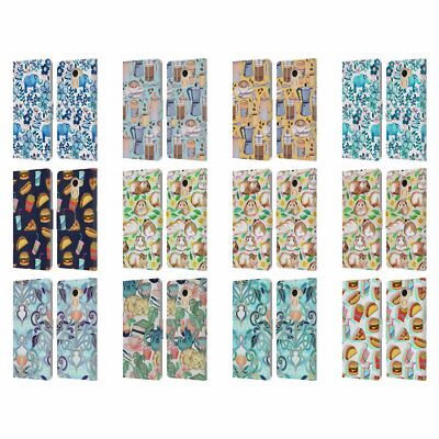 OFFICIAL MICKLYN LE FEUVRE PATTERNS 2 LEATHER BOOK CASE FOR WILEYFOX & ESSENTIAL