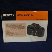 ORIGINAL OFFICIAL PENTAX DATA BACK FB INSTRUCTION MANUAL