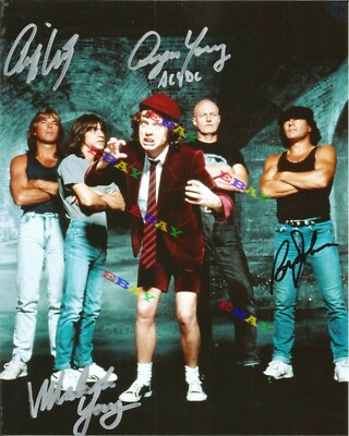 AC/DC Band Autographed signed 8x10 Photo Reprint | eBay