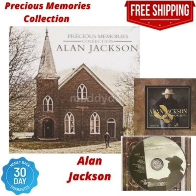 2 Pieces Set CD Precious Memories Collection Alan Jackson Church Hymn Gospel