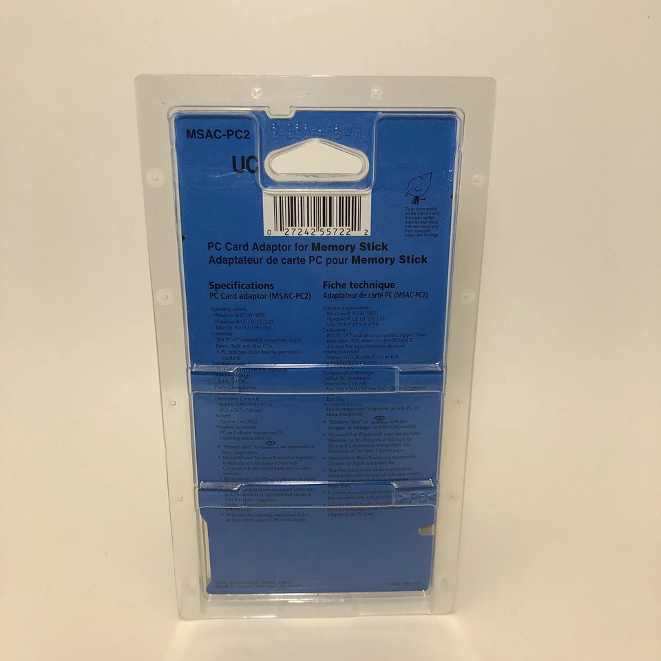 Sony Memory Stick PC Card Adapter MSAC-PC2 New - Image 2 of 2