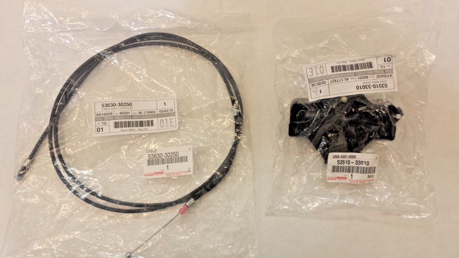 LEXUS OEM FACTORY HOOD RELEASE CABLE AND LOCK 19982005 GS300 eBay