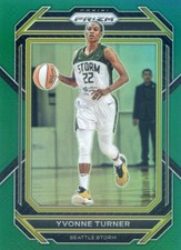 2023 Panini Prizm WNBA YVONNE TURNER #108 GREEN PRIZM STORM