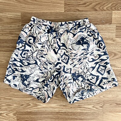 Columbia PFG Backcast III Marlin Fish AOP Pink Blue Water Swim Shorts Men’s  M