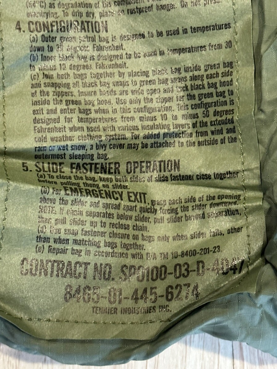 Tennier 8465-01-398-0685 US Military Issue Modular Sleeping Tennier 8465-01-398-0685 US Military Issue Modular Sleeping