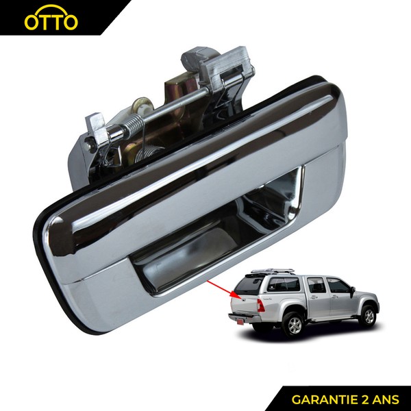 Partsline Chrom TüRgriff Heckklappe Ladebordwand FüR Isuzu D-Max Pick-Up-image