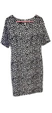 TALBOTS Animal Print Classic Knee Length Sheath Dress Size 8