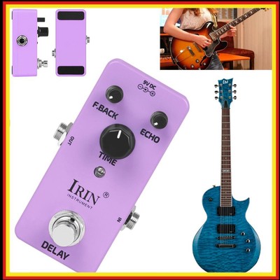 Timer Delay Electric Guitar Pedal Metal Monoblock Convenient for Electric Guitar