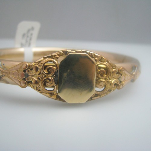 d949 Gold Filled 10k Gold Plated Bangle