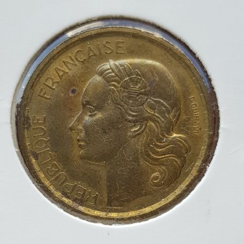 20 Francs 1950 B Frankreich "G. Guiraud / 4 Federn" UNC - Afbeelding 1 van 2