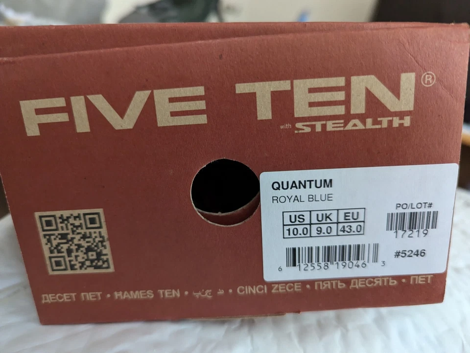 Tênis de escalada Adidas Five Ten Quantum azul royal masculino EUA 10 UE 43 novo com caixa - Imagem 3 de 4