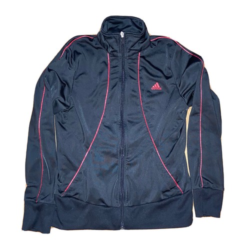 adidas Black womens zip up track jacket 