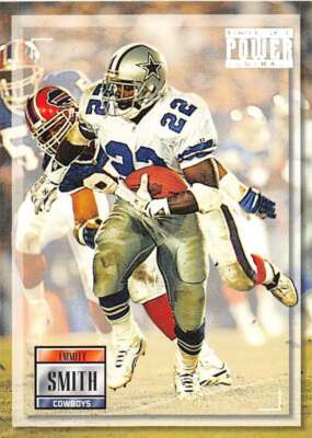 1993 Pro Set Power #100 Emmitt Smith Dallas Cowboys Football Card