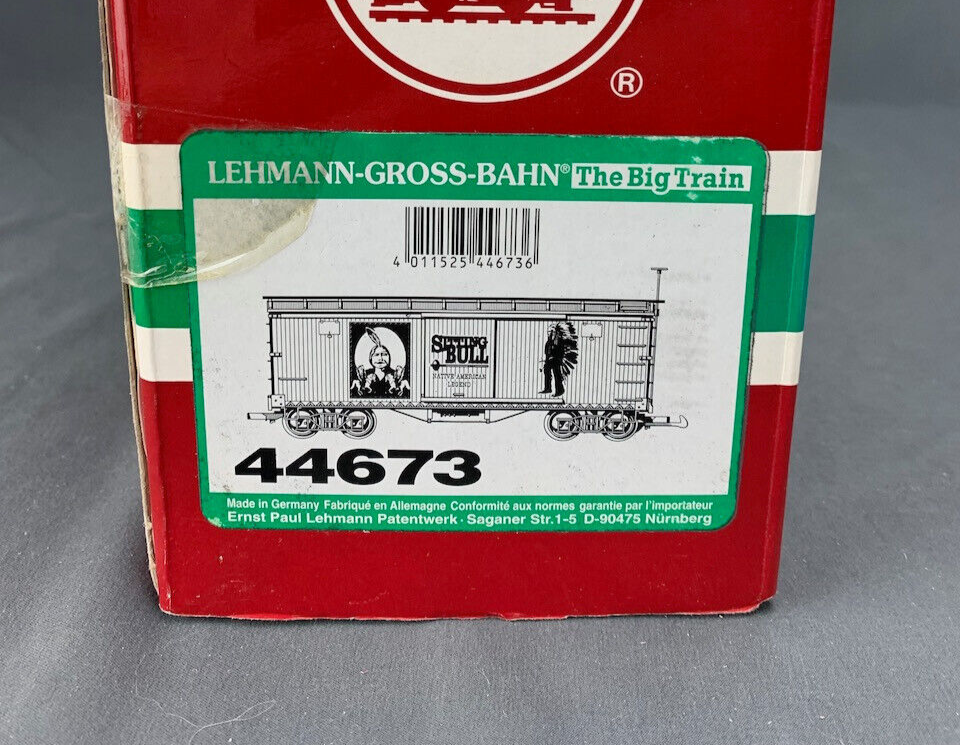 LGB 44673 Sitting Bull Boxcar w/Metal Wheels LZG143 | eBay