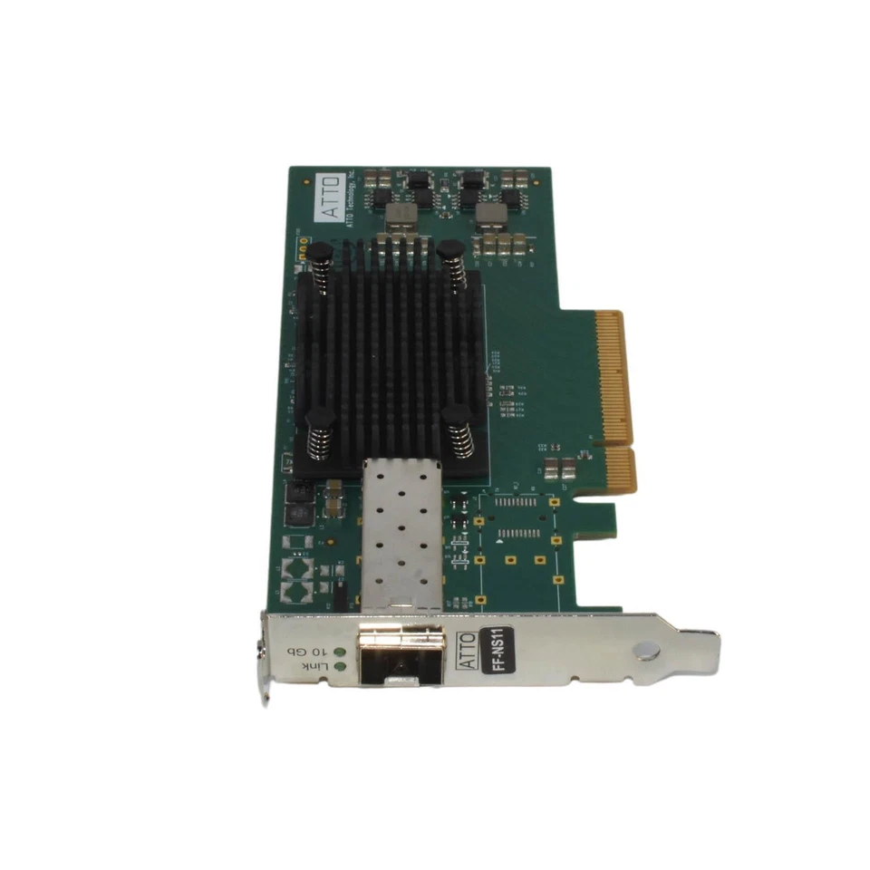 ATTO FF-NS11 FastFrame NS11 1-Port 10GbE SFP+ PCIe 2.0 NIC FFRM-NS11-000 SFF - Image 4 of 4