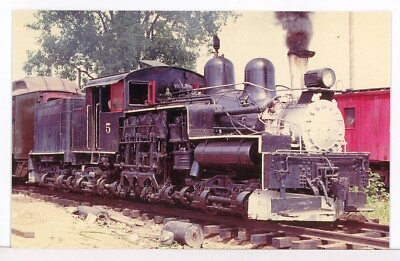 St. Regis Lumber Co. 3-Truck Shay #5 1957-1964 Henderson MT Railroads Postcard