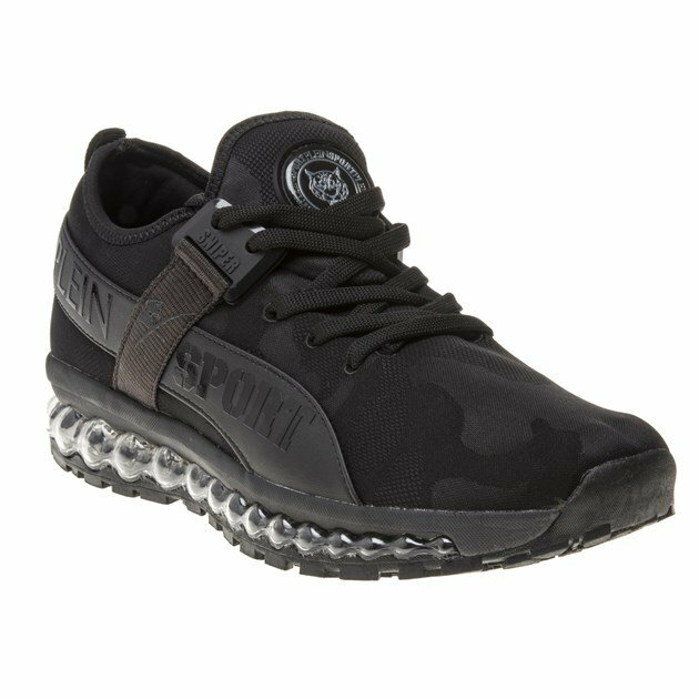 Neu HERREN PLEIN SPORT SCHWARZ RUNNER ORIGINAL BUBBLE STOFF Turnschuhe Neu HERREN PLEIN SPORT SCHWARZ RUNNER ORIGINAL BUBBLE STOFF Turnschuhe