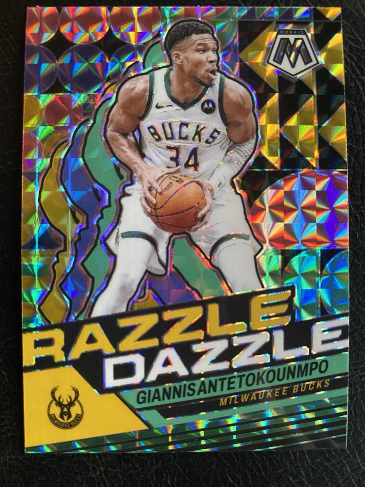 Giannis Antetokounmpo 2023 Mosaic #6 Razzle Dazzle /(SSP) Price
