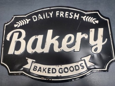Vintage Daily Fresh Bakery Baked Goods Tin Sign_23.5x16.5 inch