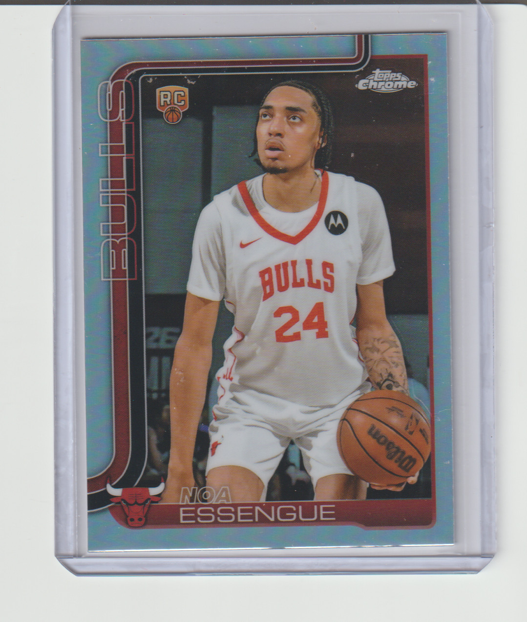 2025-26 Topps Chrome Noa Essengue Rookie Refractor Parallel Card # 262
