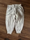Part Two Beige Lined Cuffed Cropped Pull On Drawstring Waist Trousers Sz 12