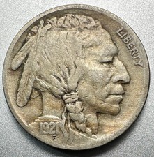 1921-S  BUFFALO NICKEL   NICE DETAIL  KEY DATE  #1239